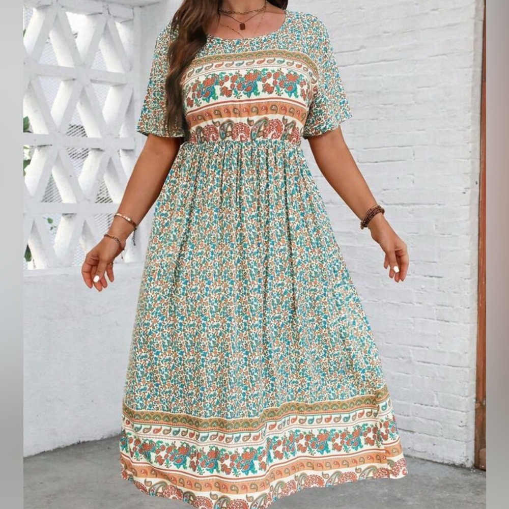 Floral Print Maxi Dress